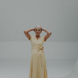 FIONA Wrapdress (reversible) Butter
