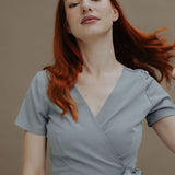 FIONA Wrapdress (reversible) Sky
