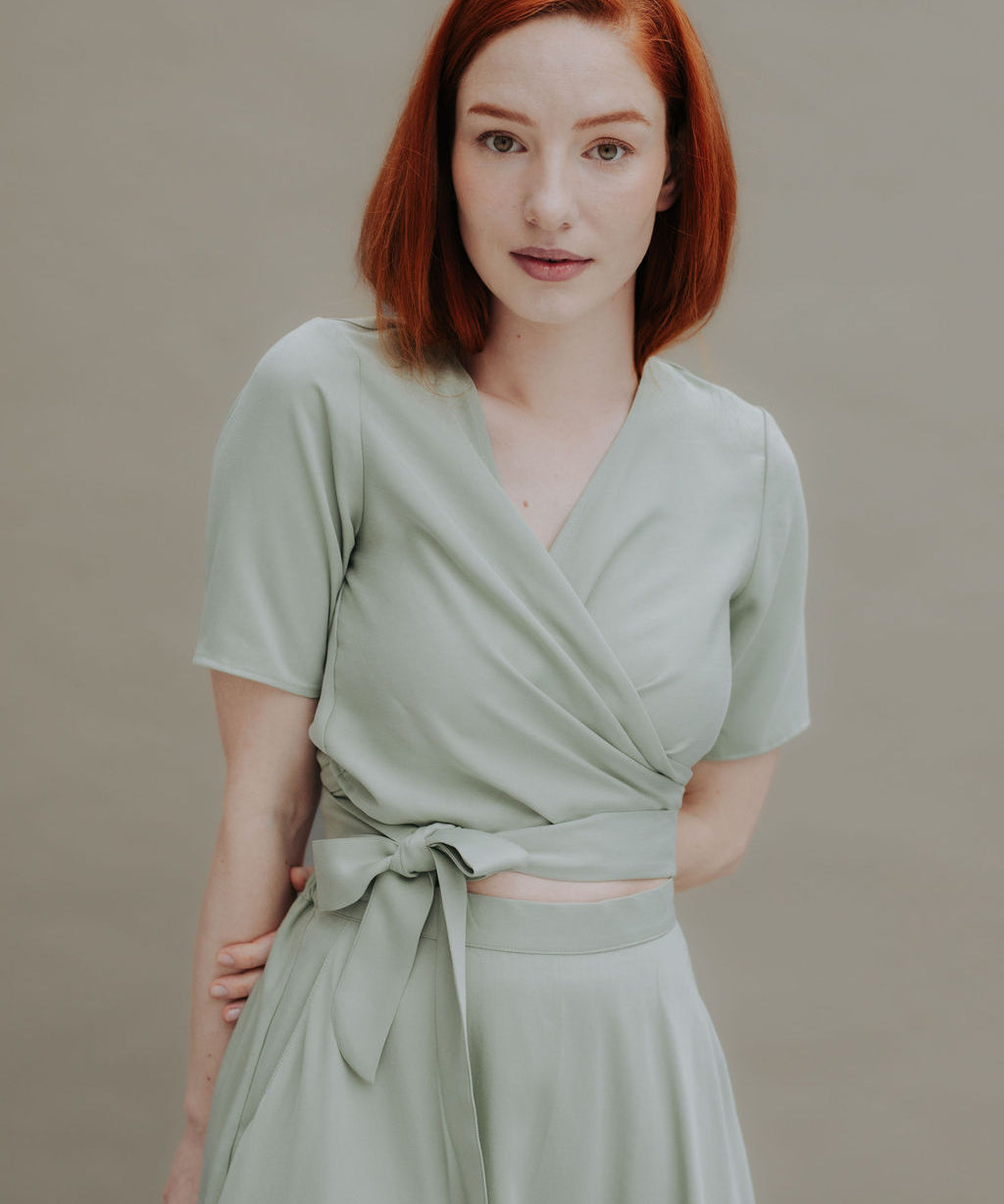 EWA Wrapblouse Mint