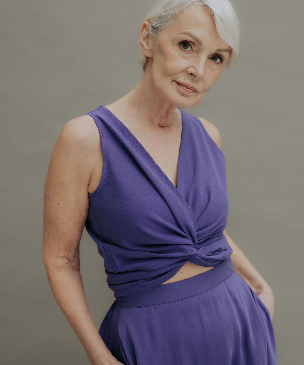ELEA Top (reversible) Pansy Purple