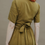 EWA Wrapblouse Pesto