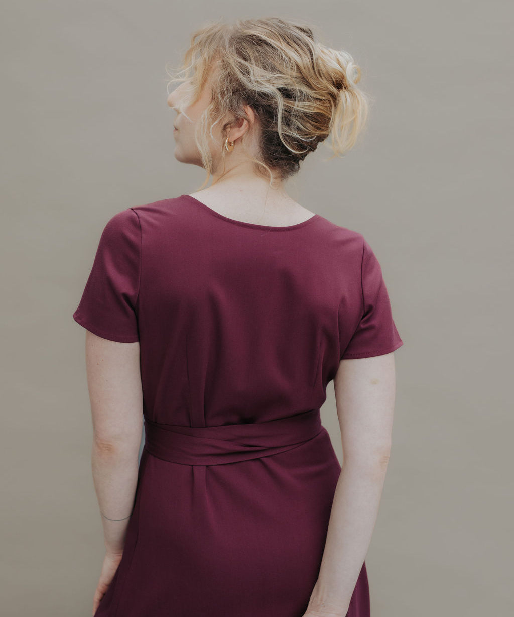 FIONA Wrapdress (reversible) Pinot