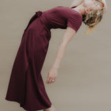 FIONA Wrapdress (reversible) Pinot