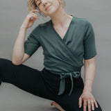 EWA Wrapblouse Emerald