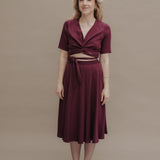 EWA Wrapblouse Pinot