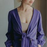 PAMINA Wraptop (reversible) Pansy Purple